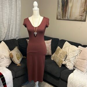 See you Monday Brown dress